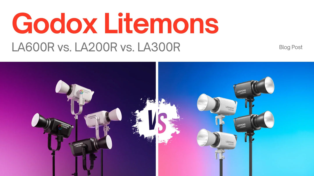Godox Litemons LA600R、LA200R 和 LA300R:摄影师和摄像师的比较
