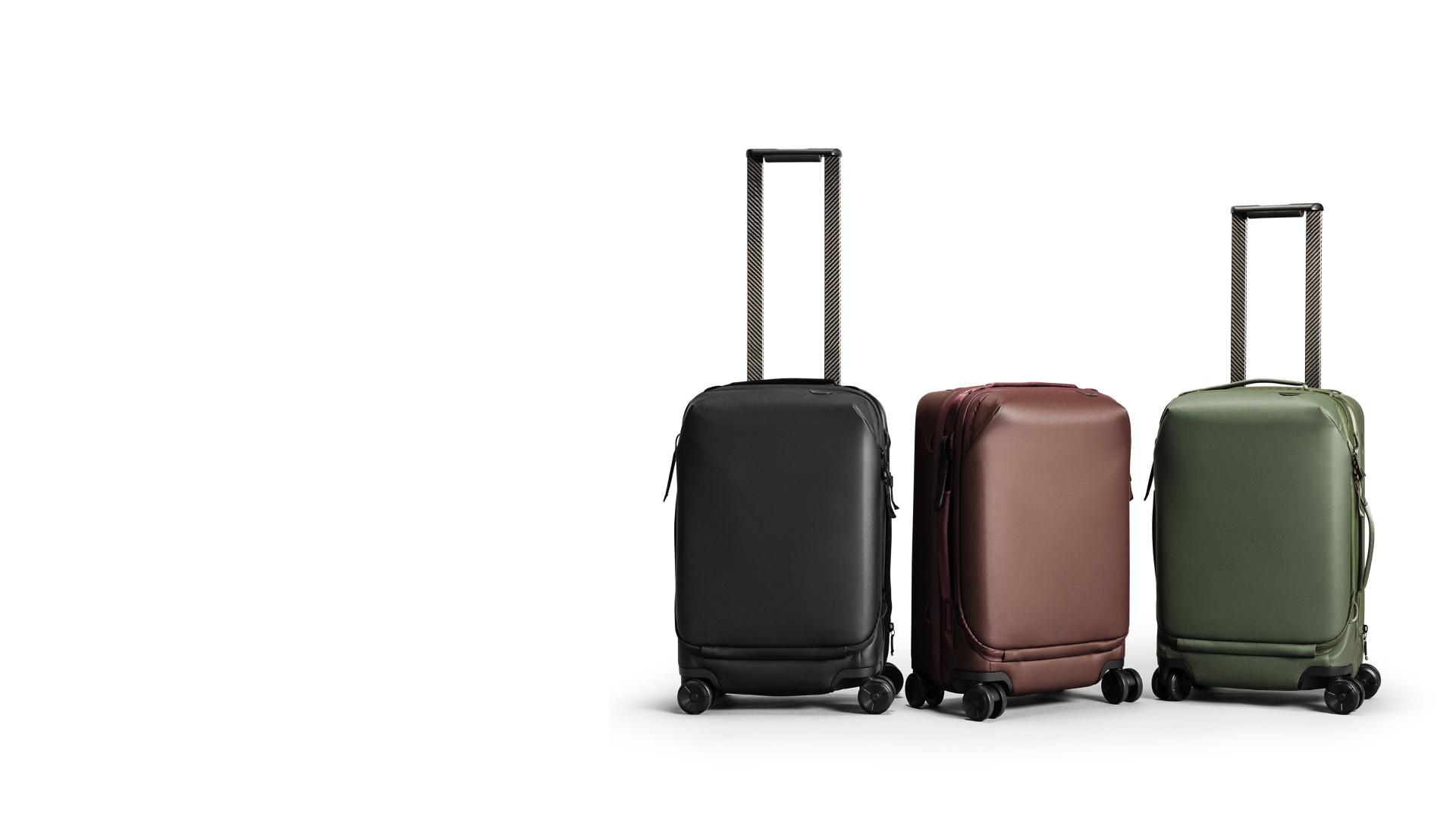 Introducing Roller Pro Three Peak design Roller Pro Bags on a white background