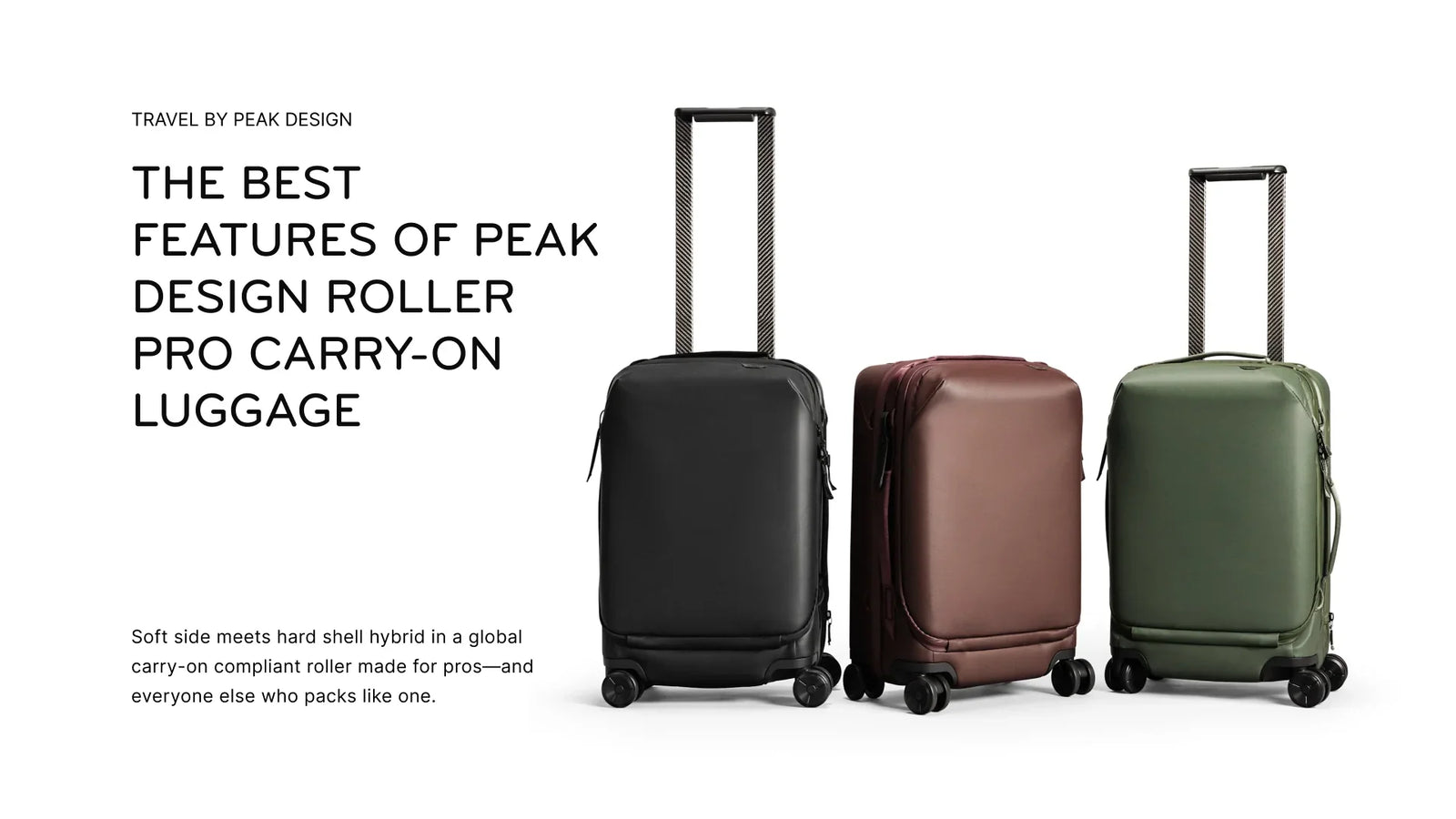 The Best Features of Peak Design Roller Pro Carry-On Luggage