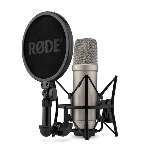 RODE NT1 第五代心形电容 XLR/USB 麦克风 32 位浮点，适用于播客直播