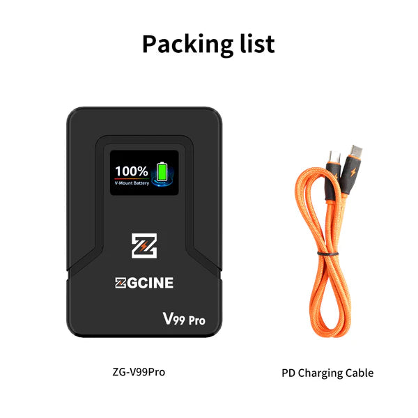 ZGCINE ZG-V99Pro V型接口电池