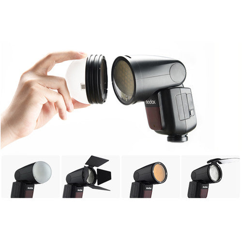 Godox V1 闪光灯 V1S TTL HSS 1/8000s 锂离子电池闪光灯