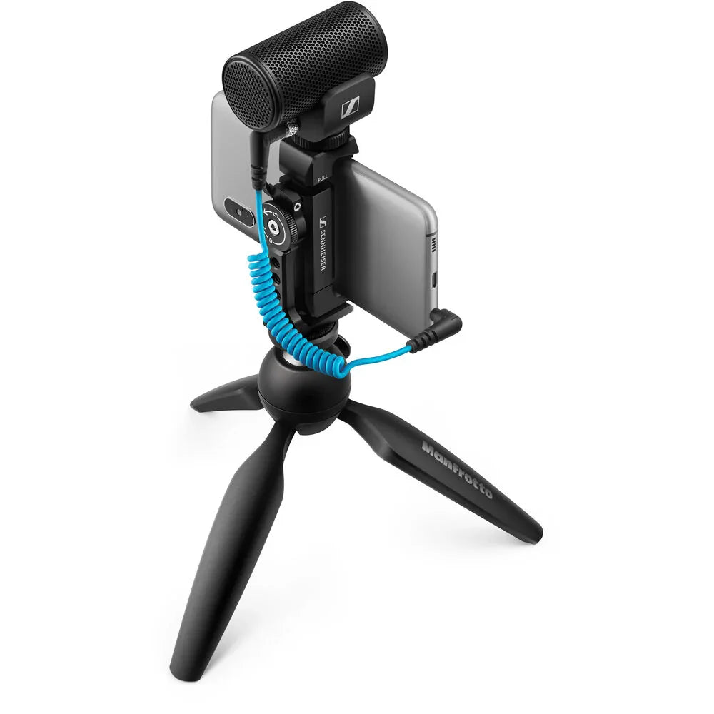 Sennheiser MKE 200 MKE200 Mobile Kit Ultracompact Camera-Mount Directional Microphone with Smartphone Recording Bundle - Red Dot Photo