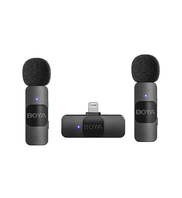 Boya BY-V2 超紧凑型 2.4GHz 无线麦克风系统