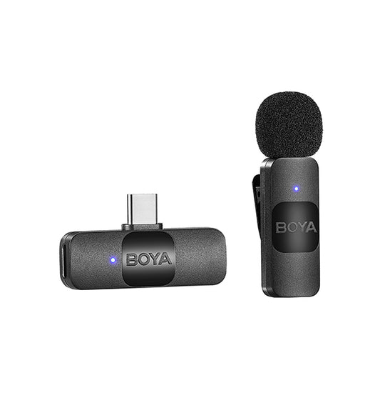 Boya BY-V10 超紧凑型 2.4GHz 无线麦克风系统