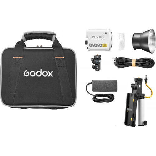 Godox ML60IIBi 双色 LED 单灯套件（AK-B01 电池手柄套件）