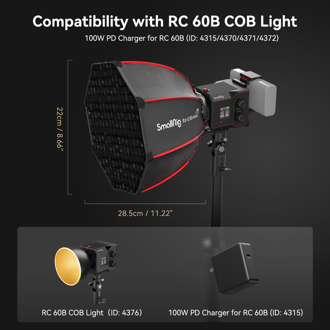 Smallrig RA-D30 迷你抛物线柔光箱