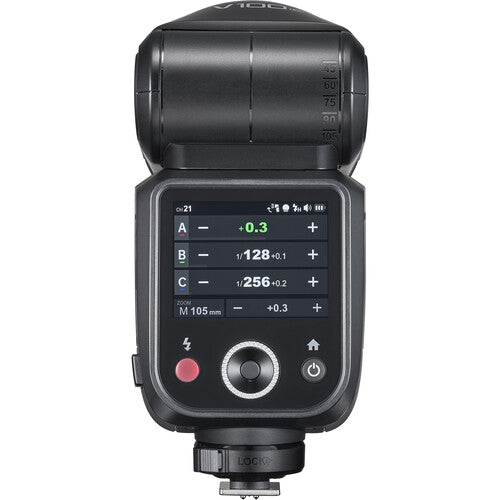 Godox V100 100W TTL 锂离子圆头相机闪光灯无线传输 Speedlite 闪光灯