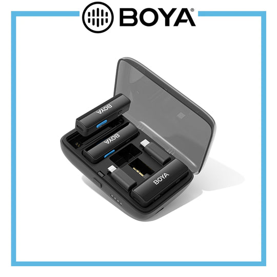 Boya Boyalink 一体式设计无线麦克风系统（黑色）