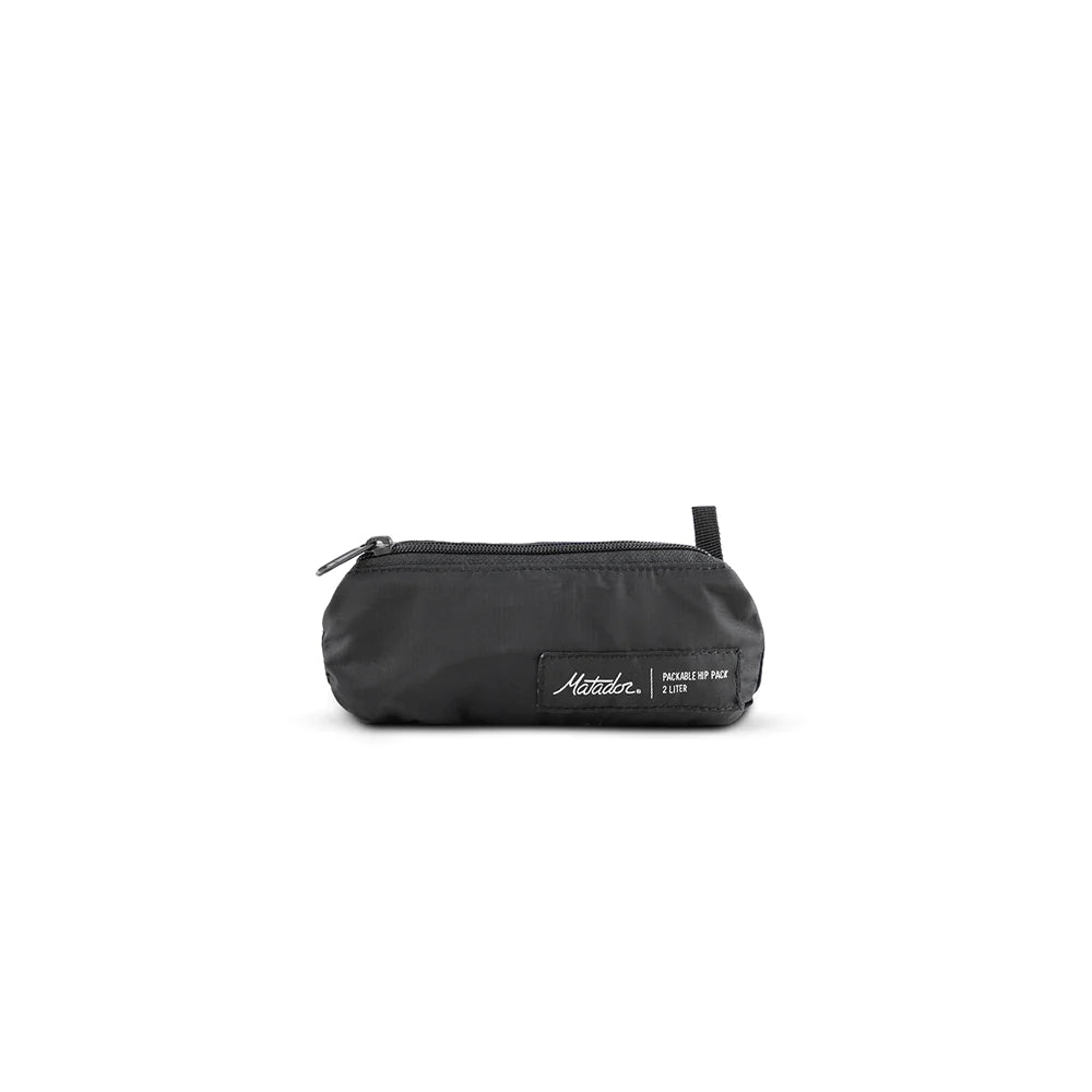 Black Matador ReFraction Packable Sling on white background.