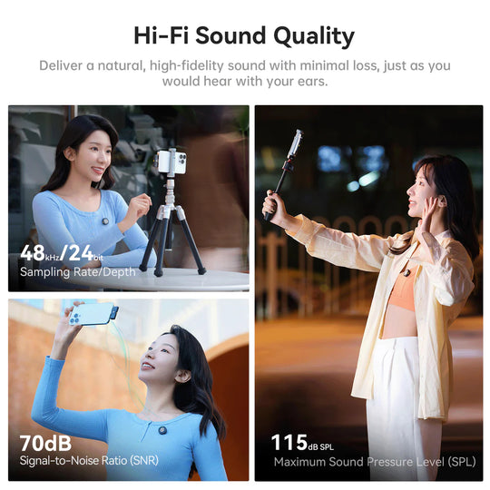 Hollyland LARK M2 DUO 双人无线组合麦克风系统