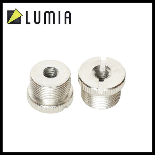 Lumia 5/8" male to 1/4" female thread adaptor (Iron-Nickel) - Red Dot Photo