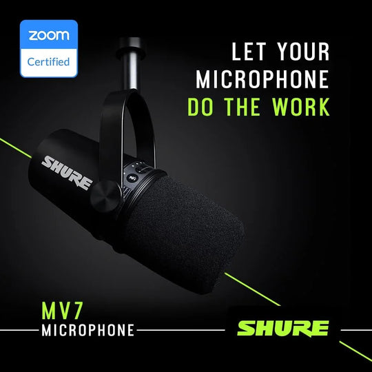 舒尔 MV7 USB/XLR 全能播客音乐家金属麦克风