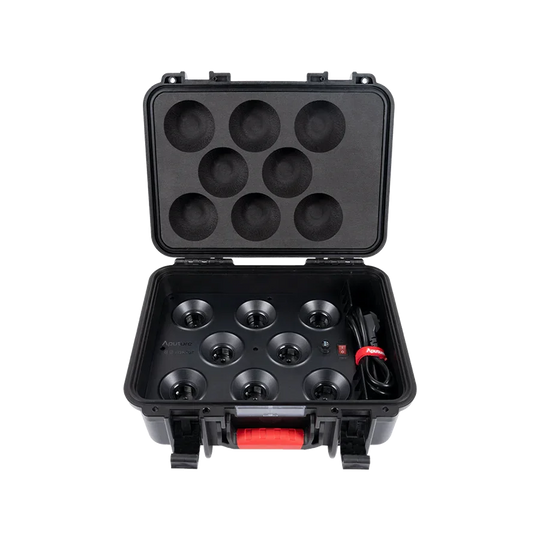 Aputure Accent B7C RGBWW LED 8-Light Kit with Charging Case - Red Dot Photo