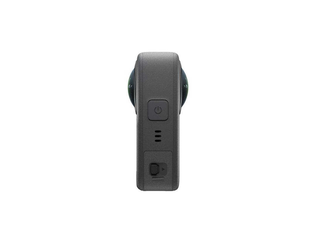 Black camera on a white background