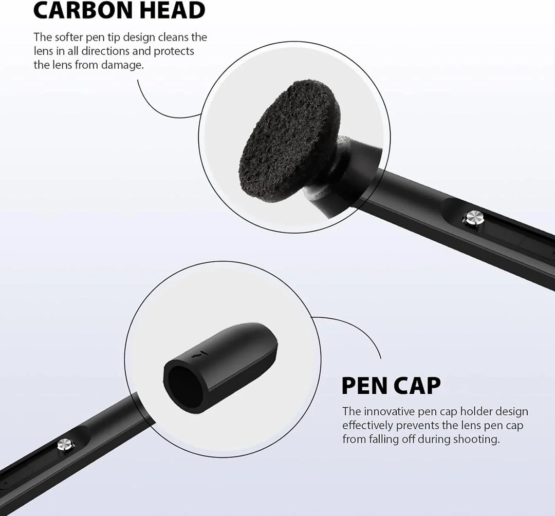 VSGO V-P01E Professional Lens Cleaning Pen Lens Brush V-P01E for Digital Camera Cleaning - Red Dot Photo