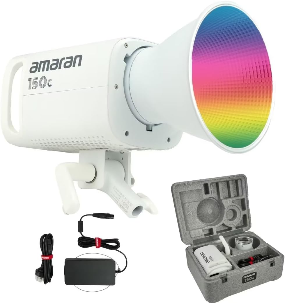 amaran 150c RGB LED 单灯（灰色、深灰色和白色）
