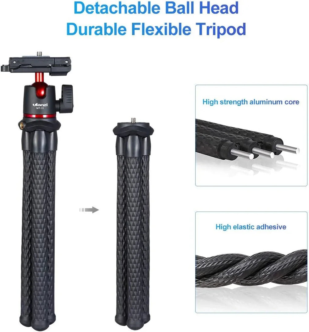 Ulanzi MT-11 MT 11 Multi-functional Gorilla-Style Portable Tripod for Camera & Smartphone Holder - Red Dot Photo