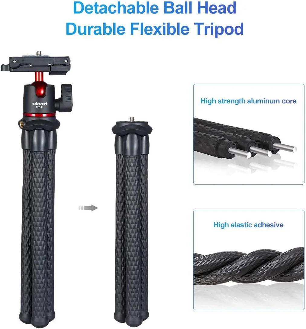 Ulanzi MT-11 MT 11 Multi-functional Gorilla-Style Portable Tripod for Camera & Smartphone Holder - Red Dot Photo