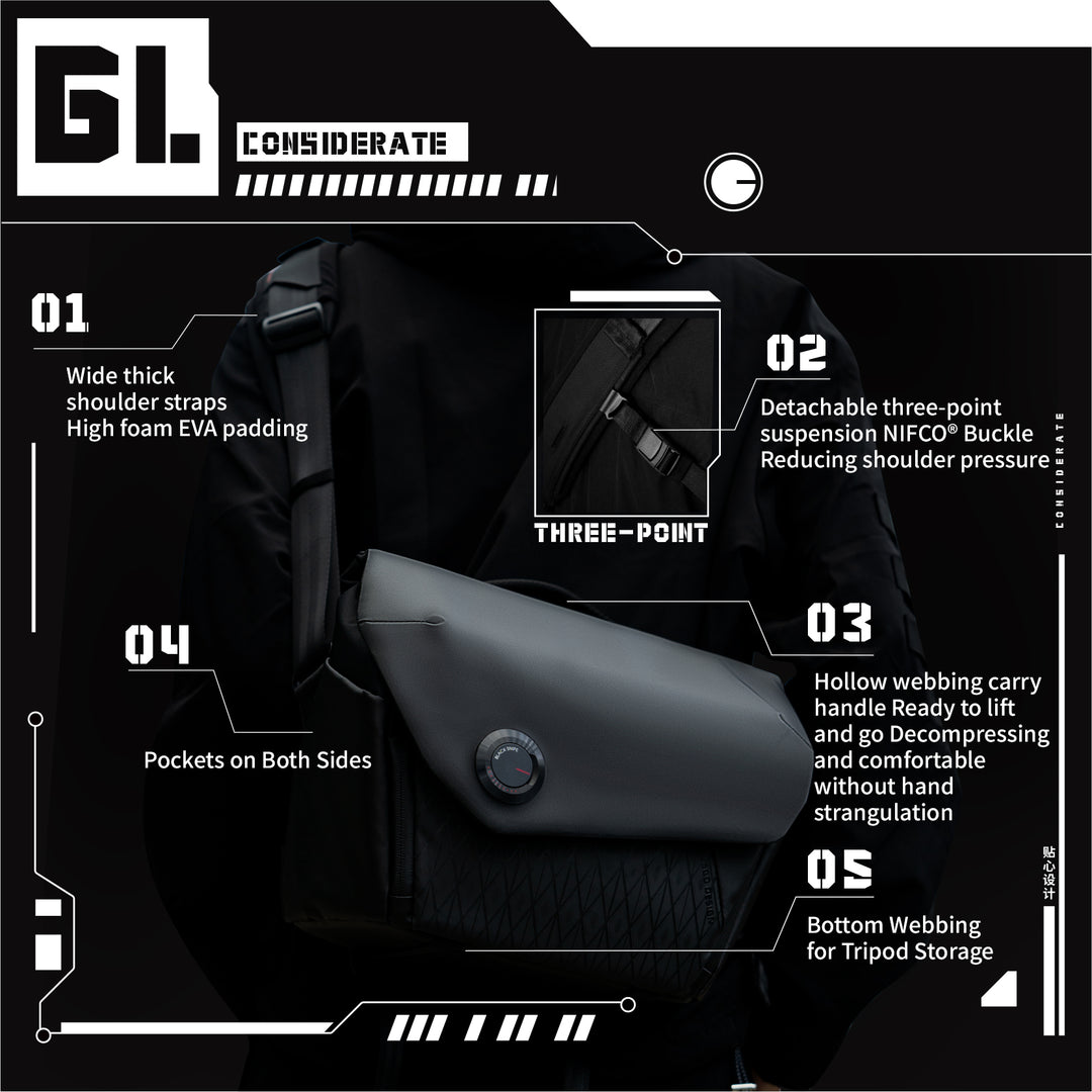 VSGO Black Snipe 6L 通勤相机背包