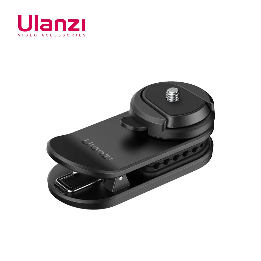 Black camera accessory with Ulanzi branding on a white background
