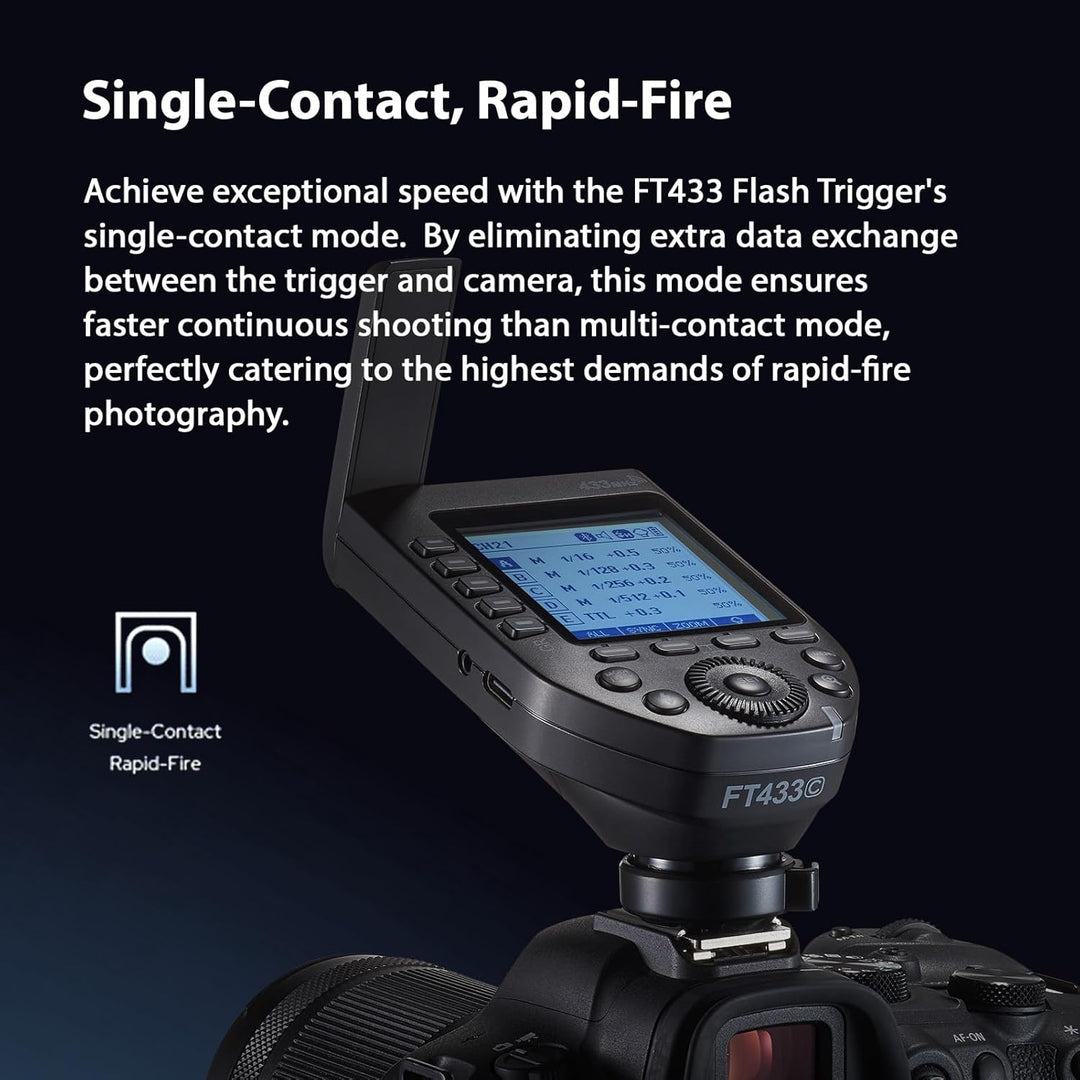Godox FT433 C/N/S TTL 无线闪光触发器