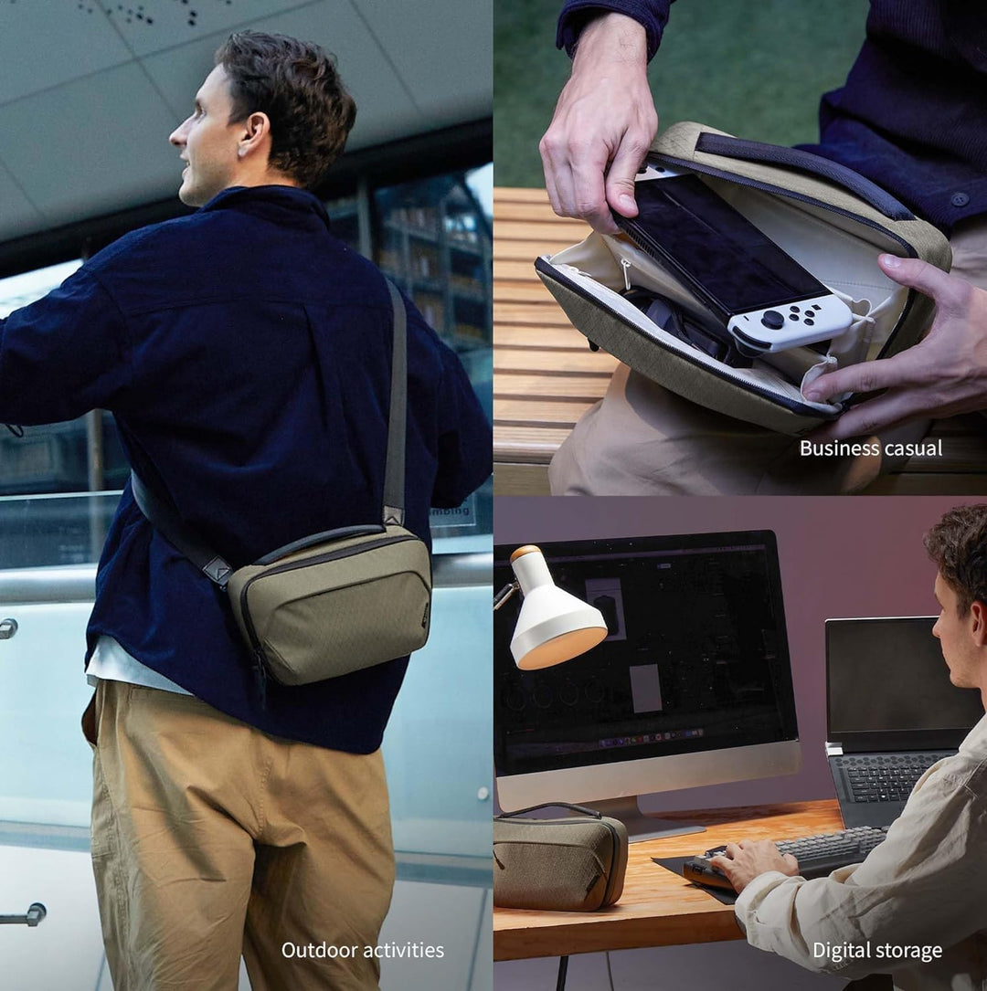 VSGO Tech 手拿包 黄棕色
