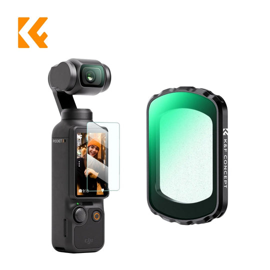 K&amp;F Concept Nano-X 系列 1/8 黑色扩散滤镜，带绿色涂层，适用于 DJI Osmo Pocket 3