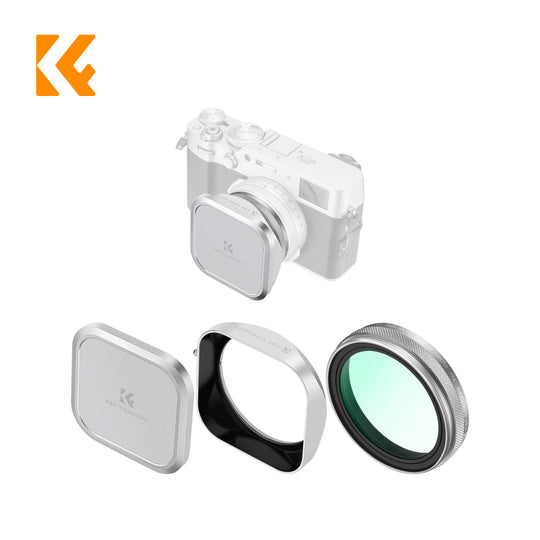 K&amp;F Concept x100vi 镜头 UV 滤镜，带遮光罩、镜头盖和三件套