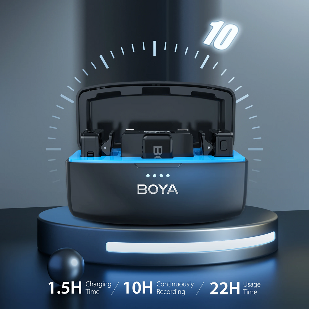 Boya BOYAMIC 一体式无线麦克风，内置 REC 功能