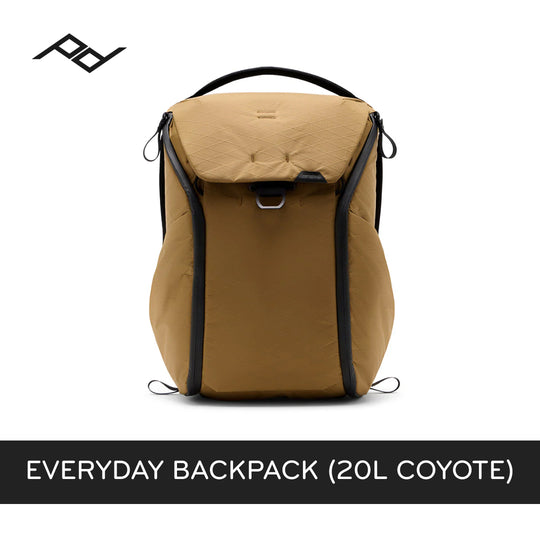 (当天发货)Peak Design Everyday 背包 20L V2 (黑色、木炭色、灰色、午夜蓝、土狼色)