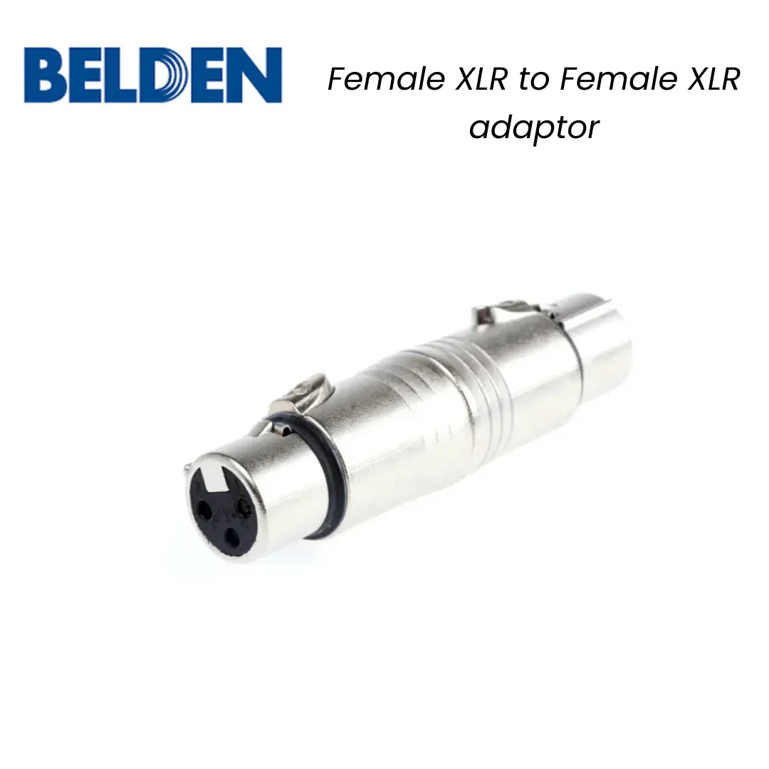 Belden Neutrik Female XLR to Female XLR adaptor Connector NA3FF - Red Dot Photo