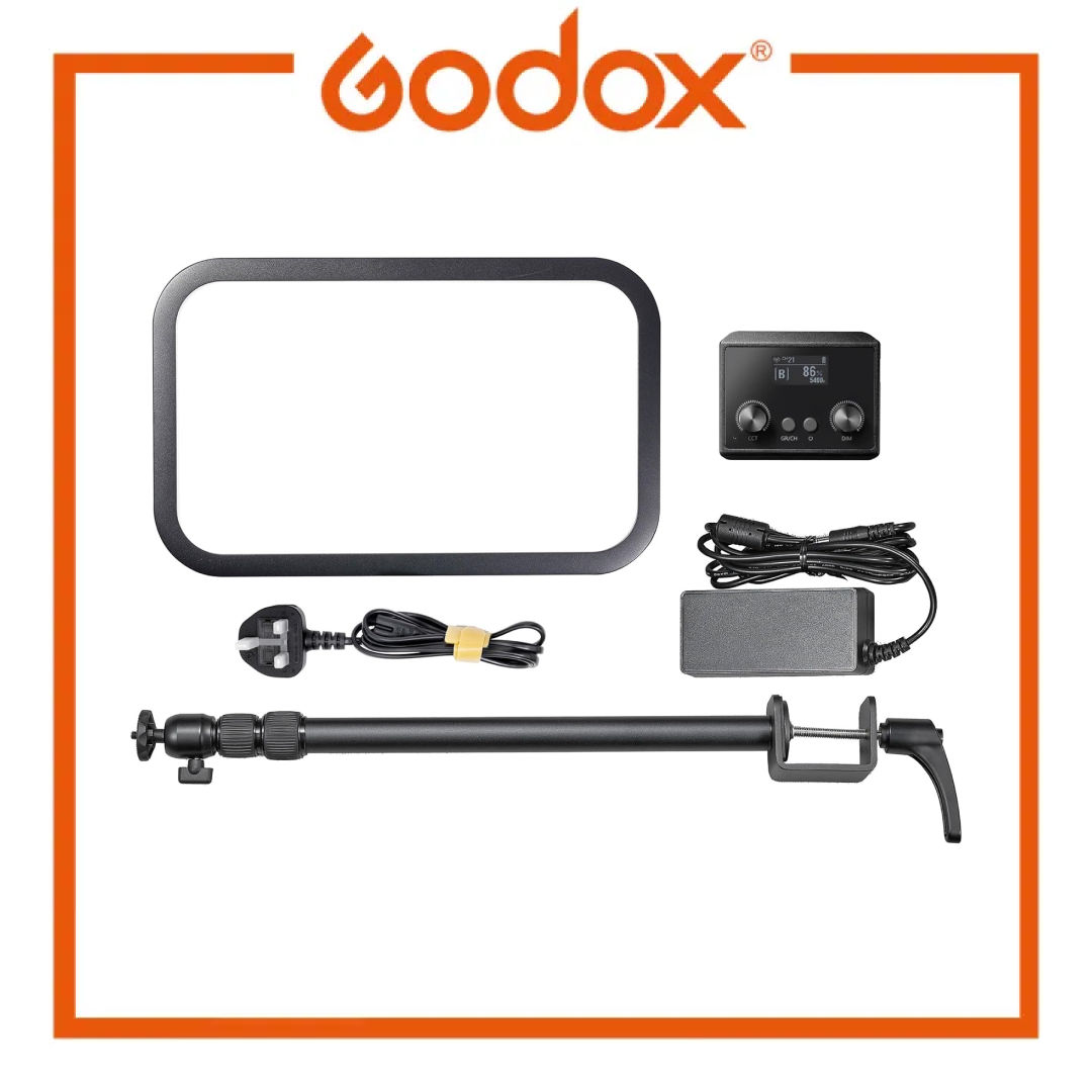 Godox ES45 E-Sport LED 灯套件桌面安装补光灯类似于 Elgato Key Light 