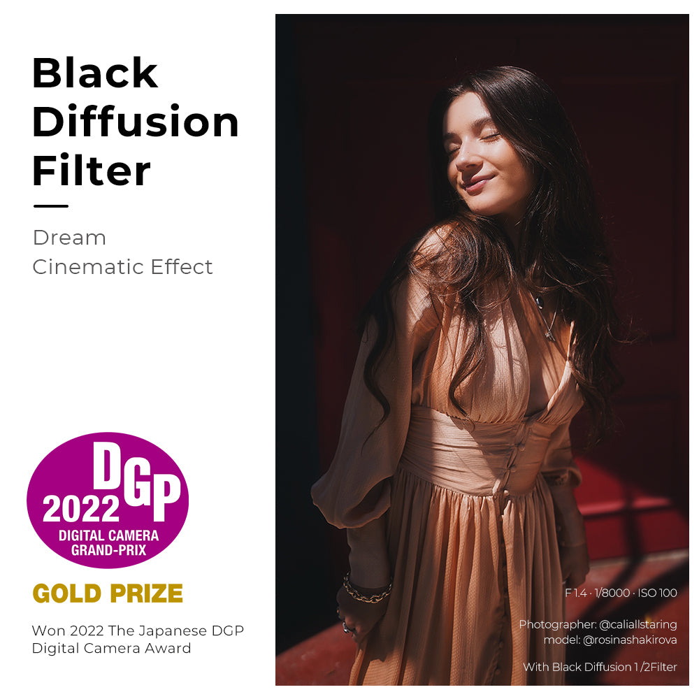 K&amp;F Concept Black Mist 非磁性滤镜套装 Nano 系列特效滤镜 Cinebloom Black Diffusion 适用于相机镜头
