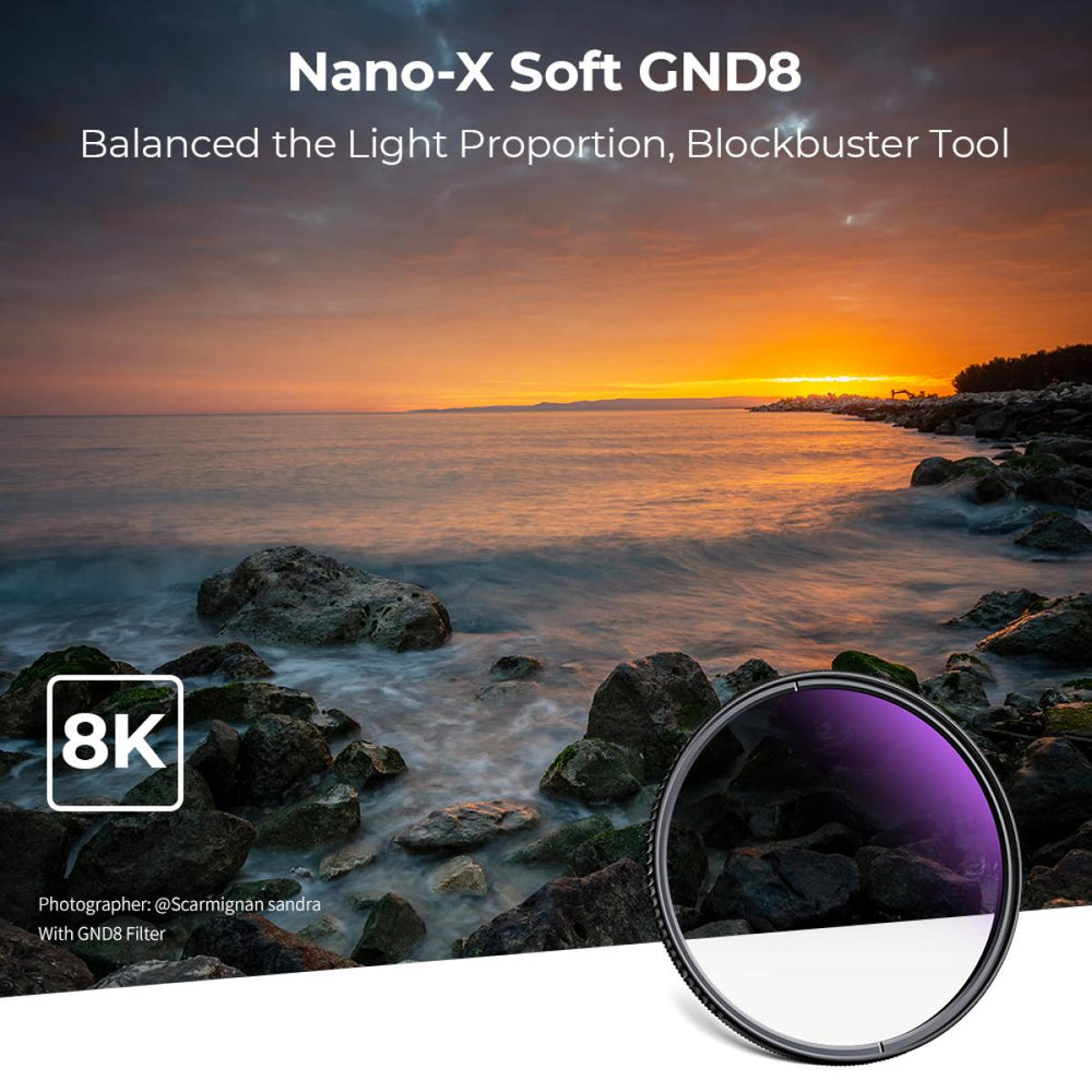 K&amp;F Concept Nano-X 软性 GND8 滤镜（3 档）镜头滤镜软性渐变中性密度滤镜