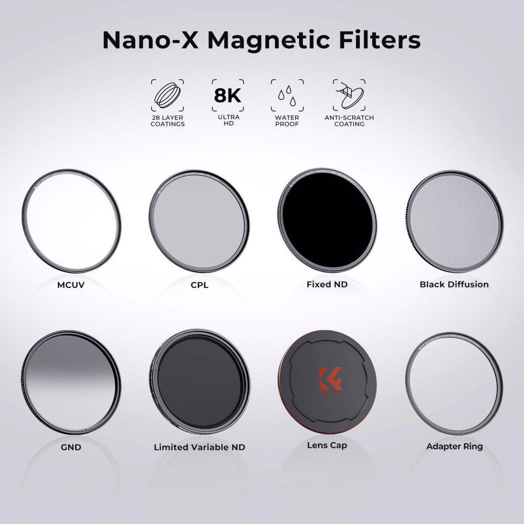 K&amp;F Concept CPL 滤镜 Nano-X 系列磁性滤镜 绿色涂层防刮（磁性版） 
