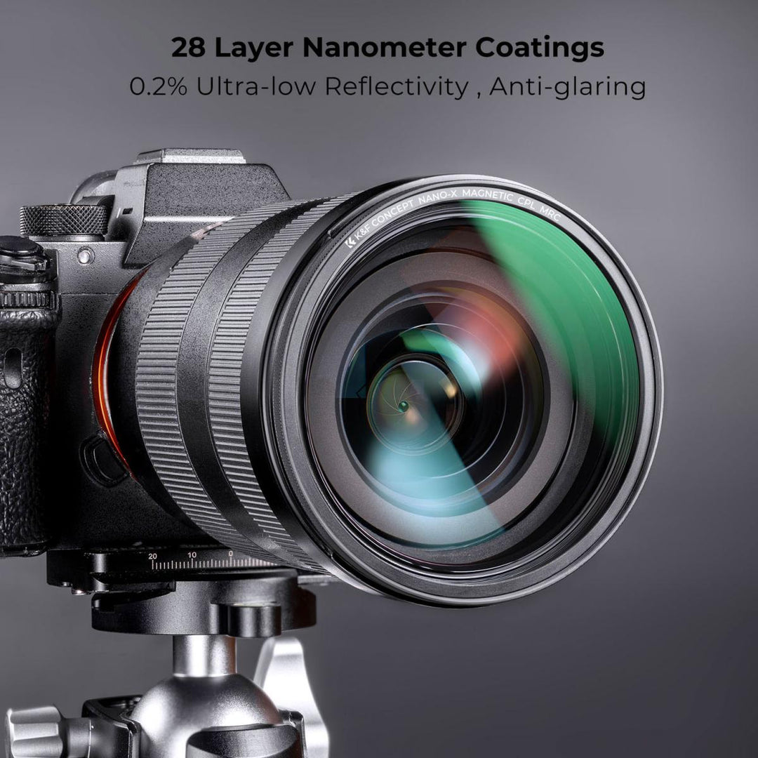 K&amp;F Concept CPL 滤镜 Nano-X 系列磁性滤镜 绿色涂层防刮（磁性版） 