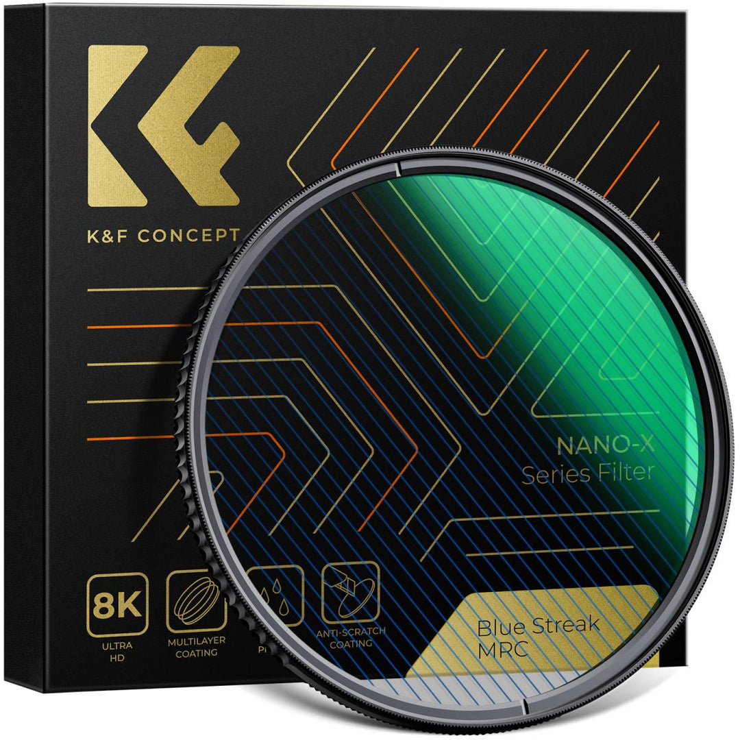 K&amp;F Concept Nano-X系列蓝色条纹滤镜（2毫米）光学玻璃