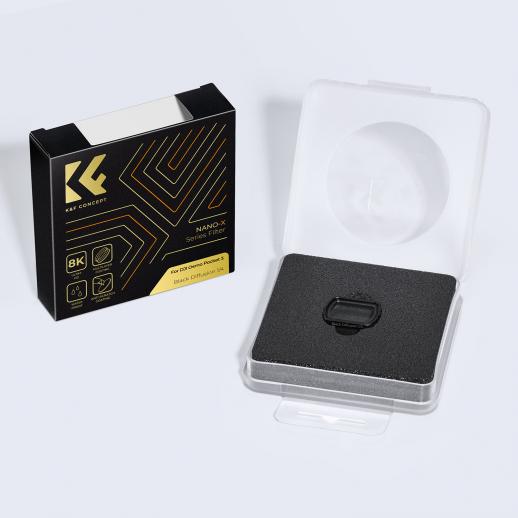 K&amp;F Concept Nano-X 系列 1/4 黑色扩散滤镜（带绿色涂层）适用于 DJI Osmo Pocket 3