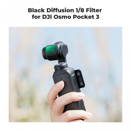 K&amp;F Concept Nano-X 系列 1/8 黑色扩散滤镜，带绿色涂层，适用于 DJI Osmo Pocket 3