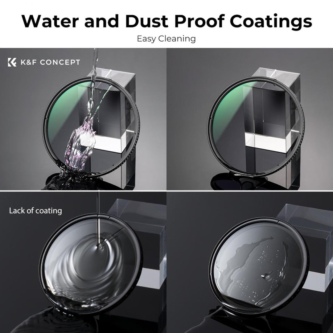 K&amp;F Concept CPL 滤光片 Nano-X 系列 德国光学玻璃 绿色涂层 防刮