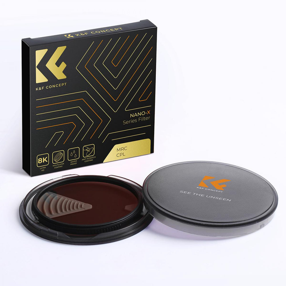 K&amp;F Concept CPL 滤光片 Nano-X 系列 德国光学玻璃 绿色涂层 防刮