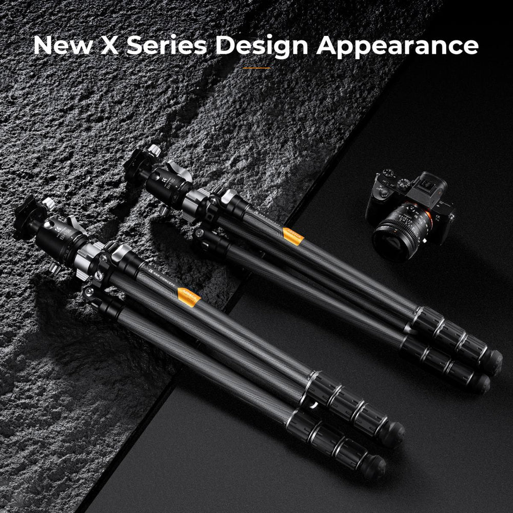K&amp;F Concept 碳纤维三脚架 X254C4+BH-30 