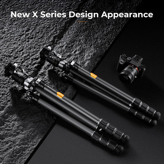 K&amp;F Concept 碳纤维三脚架 X254C4+BH-30 
