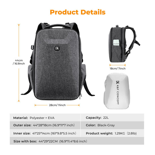 K&amp;F Concept 背包 22L 相机包