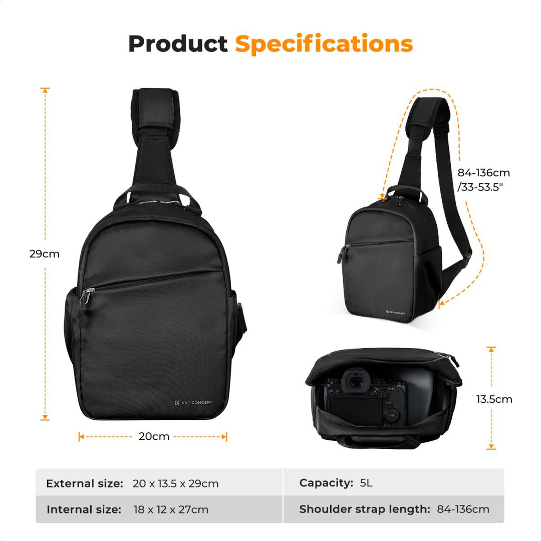 K&amp;F Concept Urban Wander 相机单肩包 5L