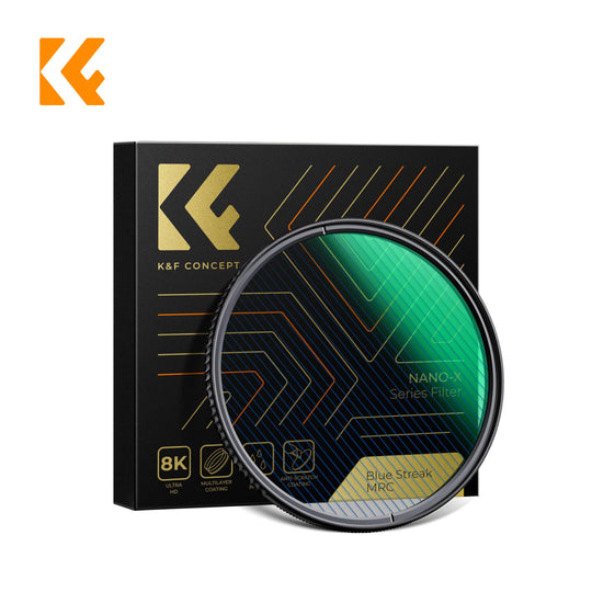 K&amp;F Concept Nano-X系列蓝色条纹滤镜（2毫米）光学玻璃