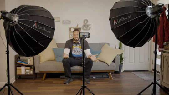 Aputure Light Dome SE Softbox 90cm (35.5") for Amaran LED Lights - Red Dot Photo