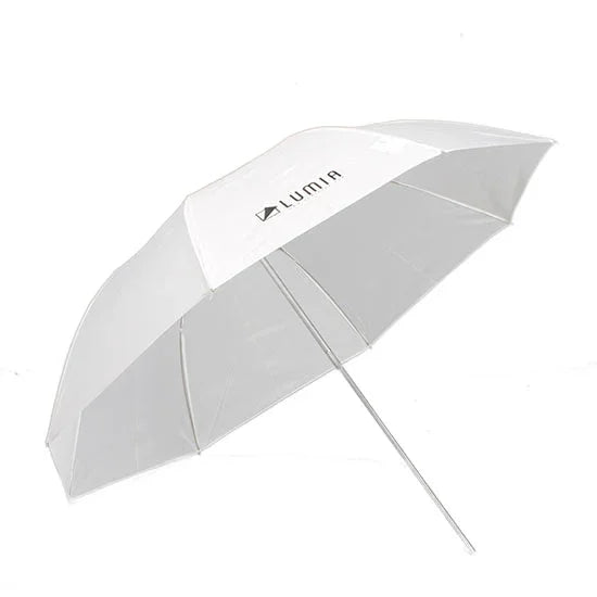Lumia 100 White Foldable Umbrella - Red Dot Photo