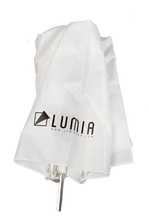 Lumia 100 White Foldable Umbrella - Red Dot Photo